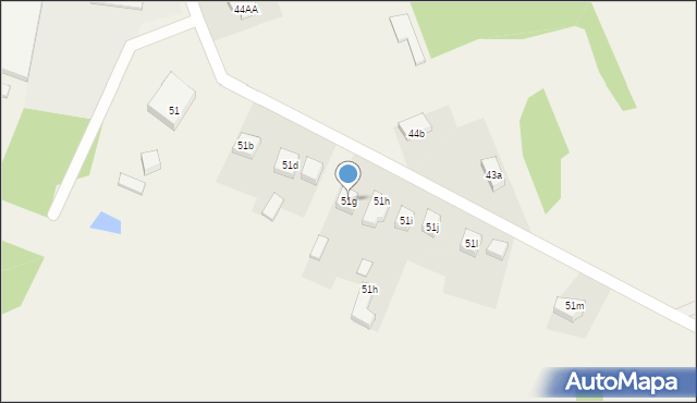 Mroczków Gościnny, Mroczków Gościnny, 51g, mapa Mroczków Gościnny