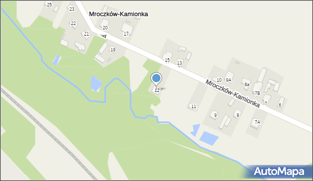 Mroczków-Kamionka, Mroczków-Kamionka, 12, mapa Mroczków-Kamionka