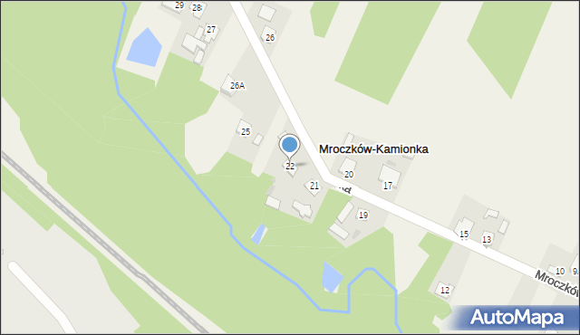 Mroczków-Kamionka, Mroczków-Kamionka, 22, mapa Mroczków-Kamionka