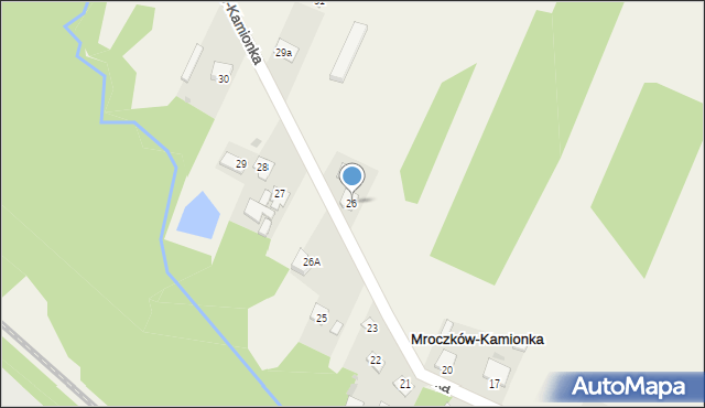 Mroczków-Kamionka, Mroczków-Kamionka, 26, mapa Mroczków-Kamionka