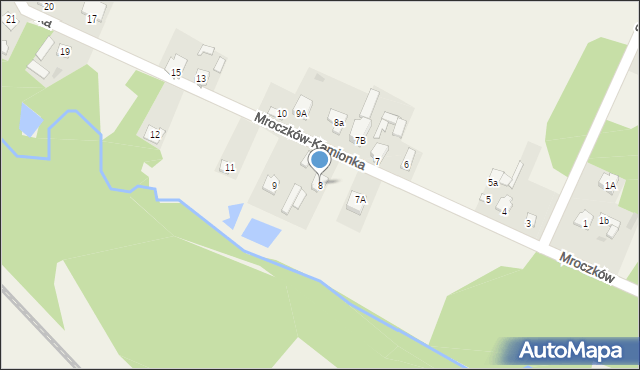 Mroczków-Kamionka, Mroczków-Kamionka, 8, mapa Mroczków-Kamionka