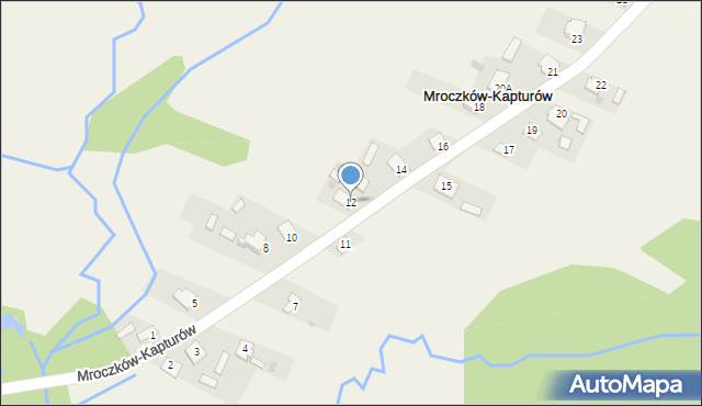 Mroczków-Kapturów, Mroczków-Kapturów, 12, mapa Mroczków-Kapturów