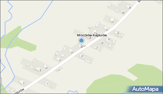 Mroczków-Kapturów, Mroczków-Kapturów, 16, mapa Mroczków-Kapturów