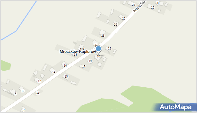 Mroczków-Kapturów, Mroczków-Kapturów, 20, mapa Mroczków-Kapturów