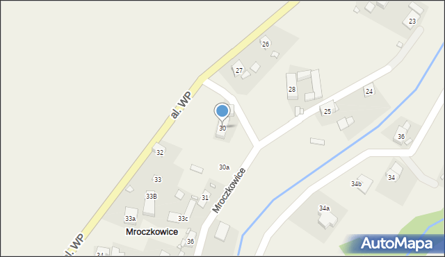 Mroczkowice, Mroczkowice, 30, mapa Mroczkowice