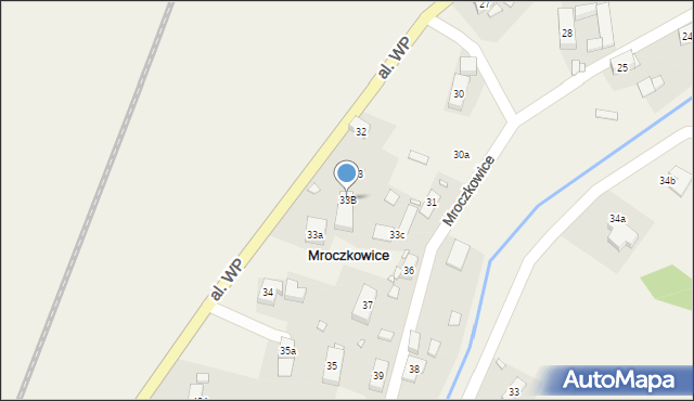 Mroczkowice, Mroczkowice, 33B, mapa Mroczkowice
