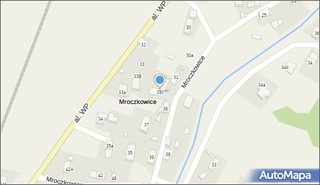 Mroczkowice, Mroczkowice, 33c, mapa Mroczkowice