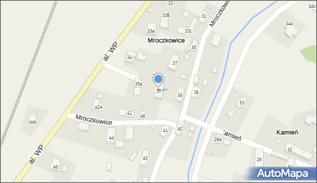 Mroczkowice, Mroczkowice, 35, mapa Mroczkowice