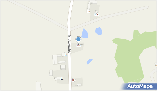 Mroczkowice, Mroczkowice, 17a, mapa Mroczkowice