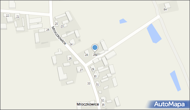 Mroczkowice, Mroczkowice, 28a, mapa Mroczkowice