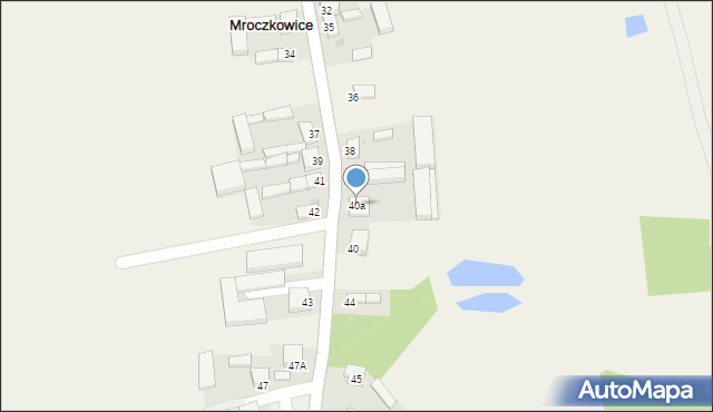 Mroczkowice, Mroczkowice, 40a, mapa Mroczkowice