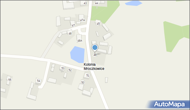 Mroczkowice, Mroczkowice, 49, mapa Mroczkowice
