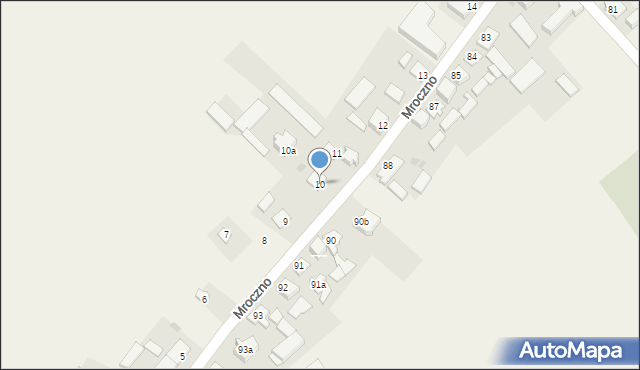 Mroczno, Mroczno, 10, mapa Mroczno