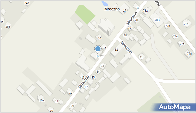 Mroczno, Mroczno, 14, mapa Mroczno