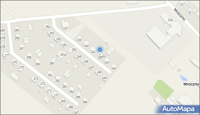 Mroczno, Mroczno, 242, mapa Mroczno