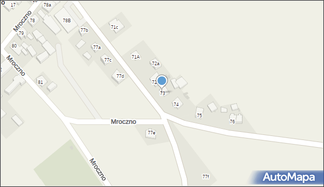 Mroczno, Mroczno, 73, mapa Mroczno