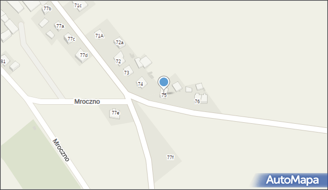 Mroczno, Mroczno, 75, mapa Mroczno