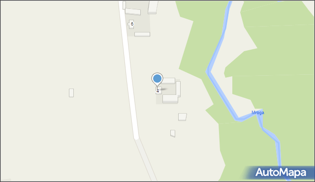 Mroga Dolna, Mroga Dolna, 4, mapa Mroga Dolna