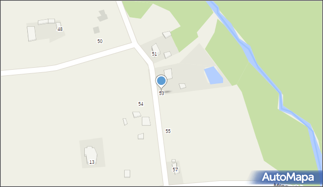 Mroga Dolna, Mroga Dolna, 53, mapa Mroga Dolna