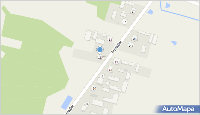 Mroków, Mroków, 13A, mapa Mroków