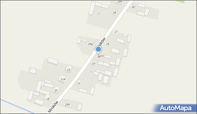 Mroków, Mroków, 25, mapa Mroków