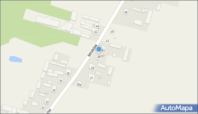 Mroków, Mroków, 40, mapa Mroków