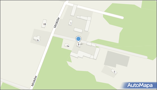 Mroków, Mroków, 6, mapa Mroków