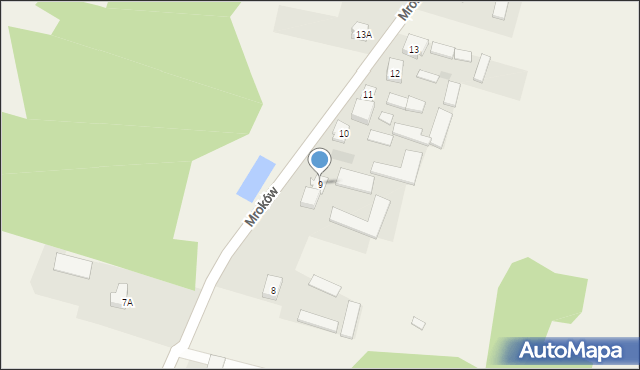 Mroków, Mroków, 9, mapa Mroków