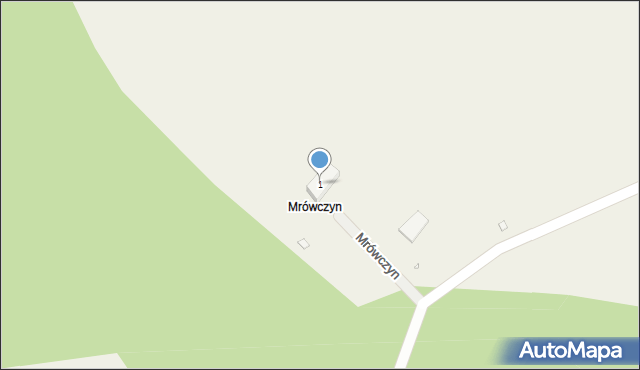 Mrówczyn, Mrówczyn, 1, mapa Mrówczyn
