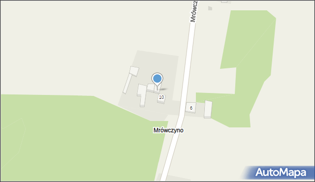 Mrówczyno, Mrówczyno, 10a, mapa Mrówczyno