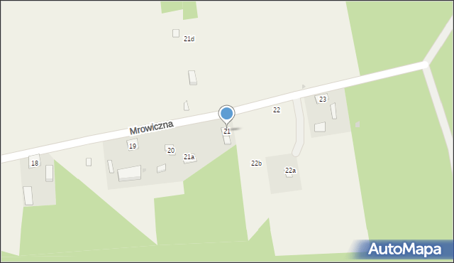 Mrowiczna, Mrowiczna, 21, mapa Mrowiczna