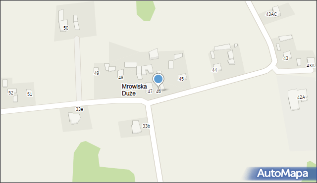 Mrowiska, Mrowiska, 46, mapa Mrowiska