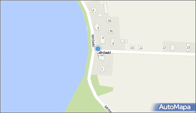 Mrówki, Mrówki, 1, mapa Mrówki