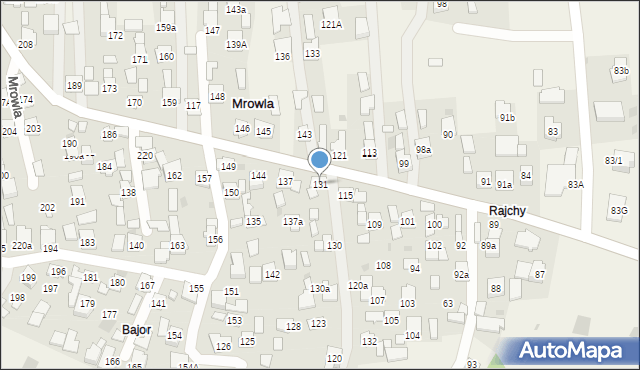 Mrowla, Mrowla, 131, mapa Mrowla