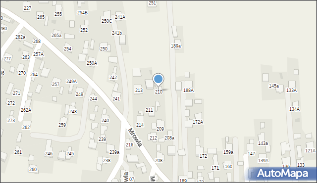 Mrowla, Mrowla, 210, mapa Mrowla