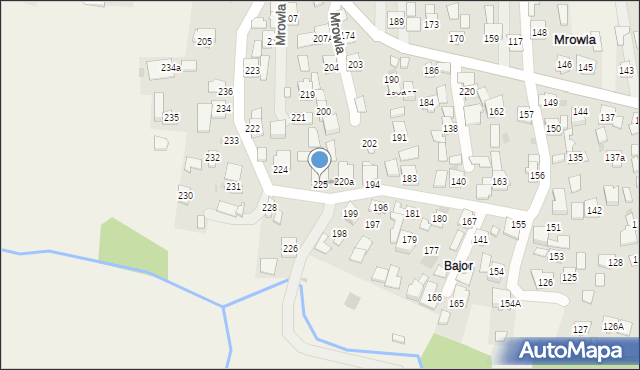 Mrowla, Mrowla, 225, mapa Mrowla