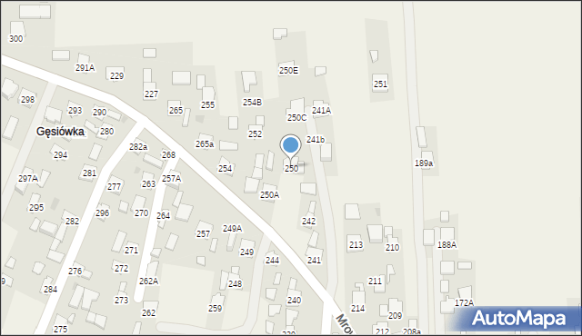 Mrowla, Mrowla, 250, mapa Mrowla