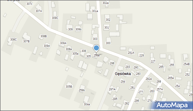 Mrowla, Mrowla, 259a, mapa Mrowla