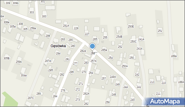 Mrowla, Mrowla, 268, mapa Mrowla