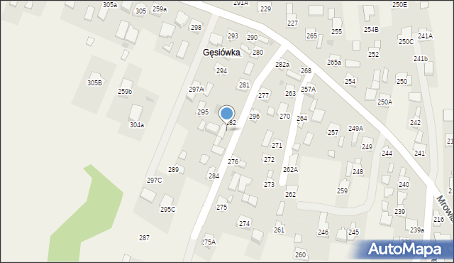 Mrowla, Mrowla, 286, mapa Mrowla