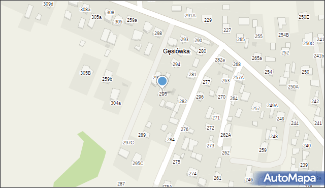 Mrowla, Mrowla, 295, mapa Mrowla