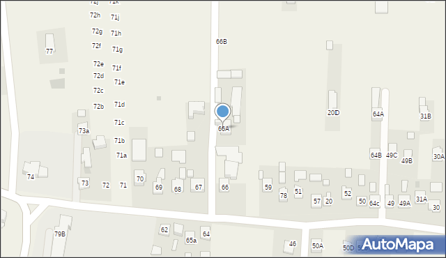 Mrowla, Mrowla, 66A, mapa Mrowla