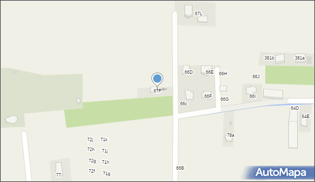 Mrowla, Mrowla, 67F, mapa Mrowla