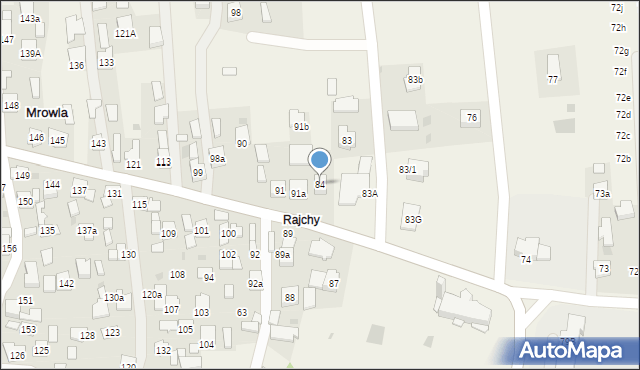 Mrowla, Mrowla, 84, mapa Mrowla