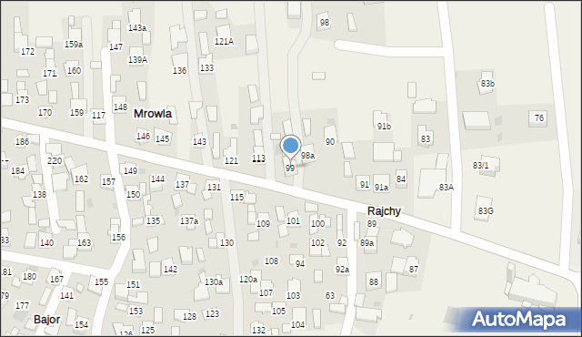 Mrowla, Mrowla, 99, mapa Mrowla