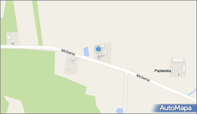 Mrówna, Mrówna, 12, mapa Mrówna