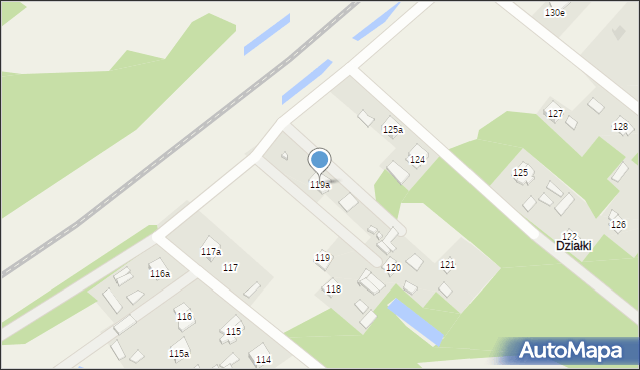 Mrozowa Wola, Mrozowa Wola, 119a, mapa Mrozowa Wola