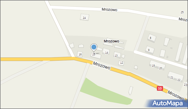 Mrozowo, Mrozowo, 15, mapa Mrozowo