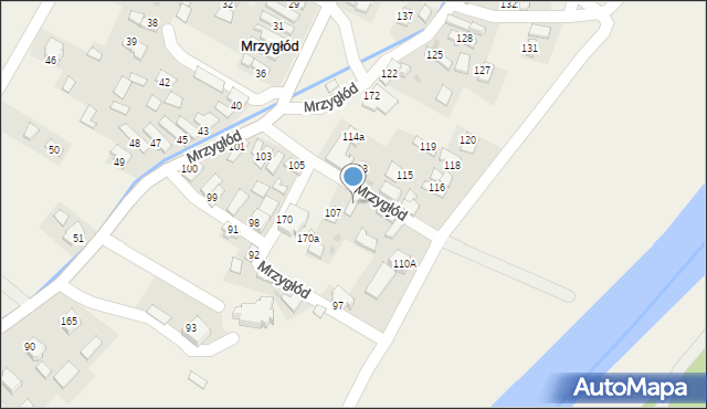 Mrzygłód, Mrzygłód, 108, mapa Mrzygłód