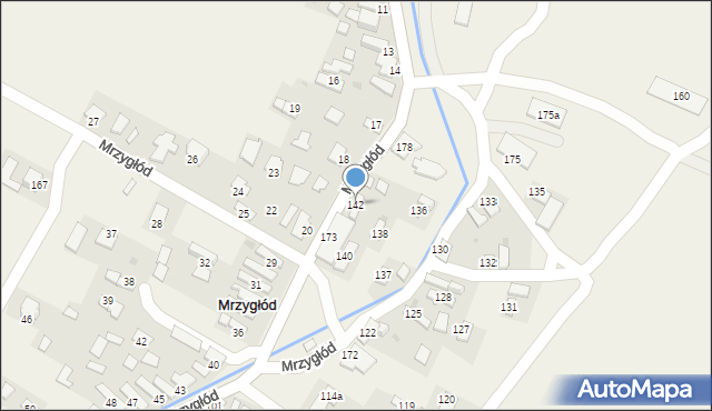 Mrzygłód, Mrzygłód, 142, mapa Mrzygłód